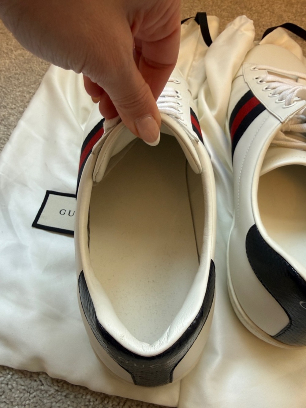 Men’s Gucci Ace Sneaker size 12 - Picture 5 of 7